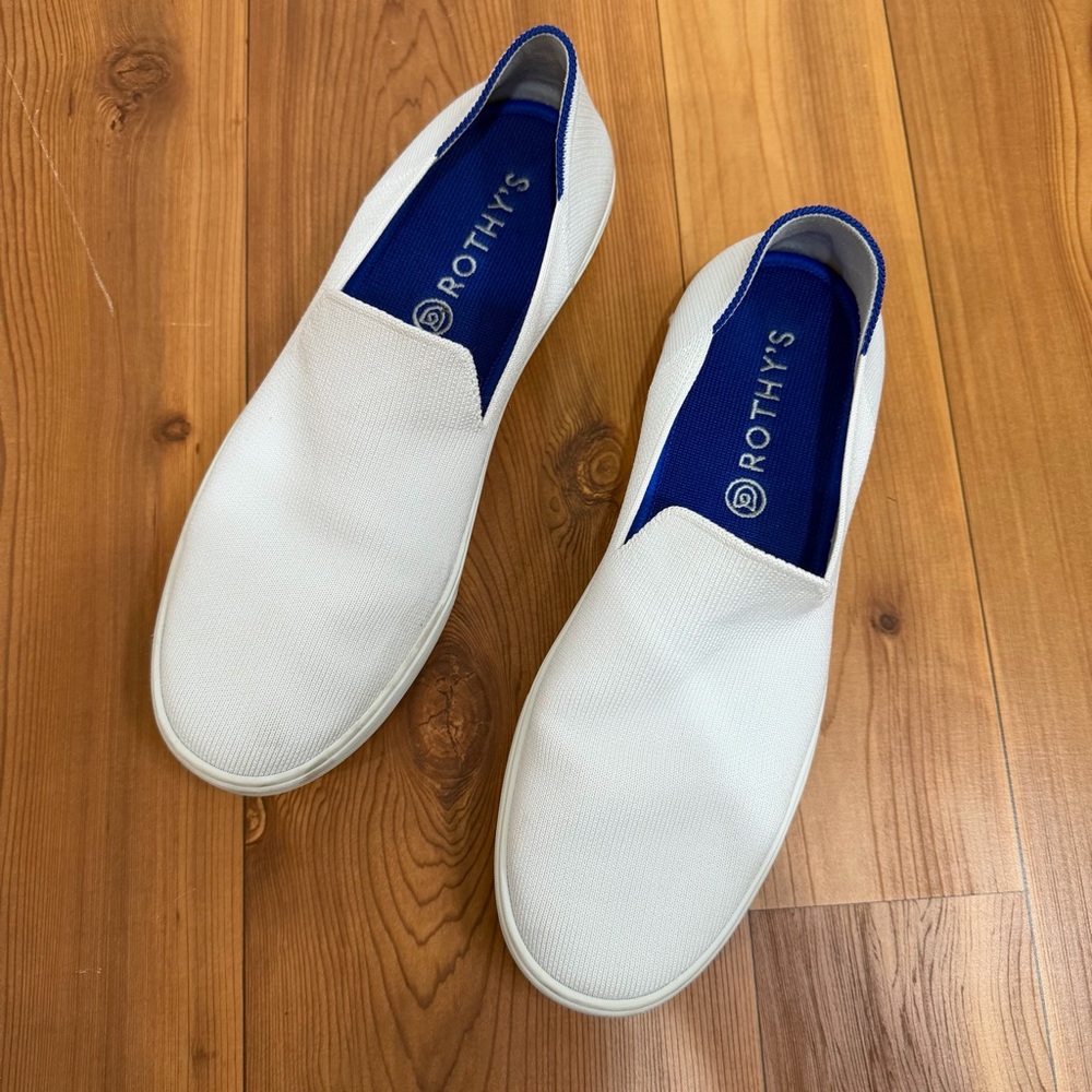 Rothy's The Original Slip On Sneakers Bright White US 11 Women’s Shoes Flats